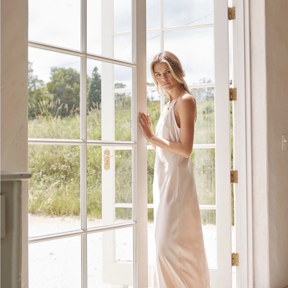 Elegant Blush Maxi Dress